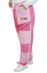 Pink 3-Layer Super Cool Mesh Beekeeping Trousers With Ankle Protector
