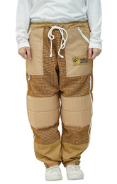 Khaki 3-Layer Super Cool Mesh Beekeeping Trousers With Ankle Protector