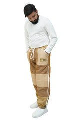Khaki 3-Layer Super Cool Mesh Beekeeping Trousers With Ankle Protector