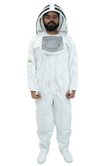 Poly-Cotton Beekeeping Suit With Dual Veils, Gloves & Ankle Protector