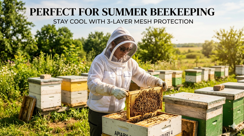 Why Our 3-Layer Mesh Suit Is Perfect for Summer Beekeeping