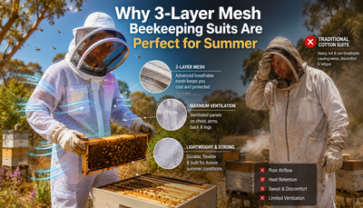 Why 3-Layer Mesh Beekeeping Suits Are Perfect for Summer