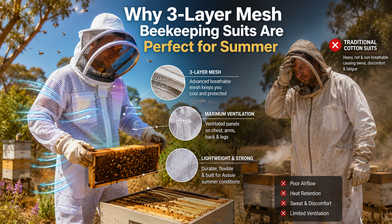 Why 3-Layer Mesh Beekeeping Suits Are Perfect for Summer