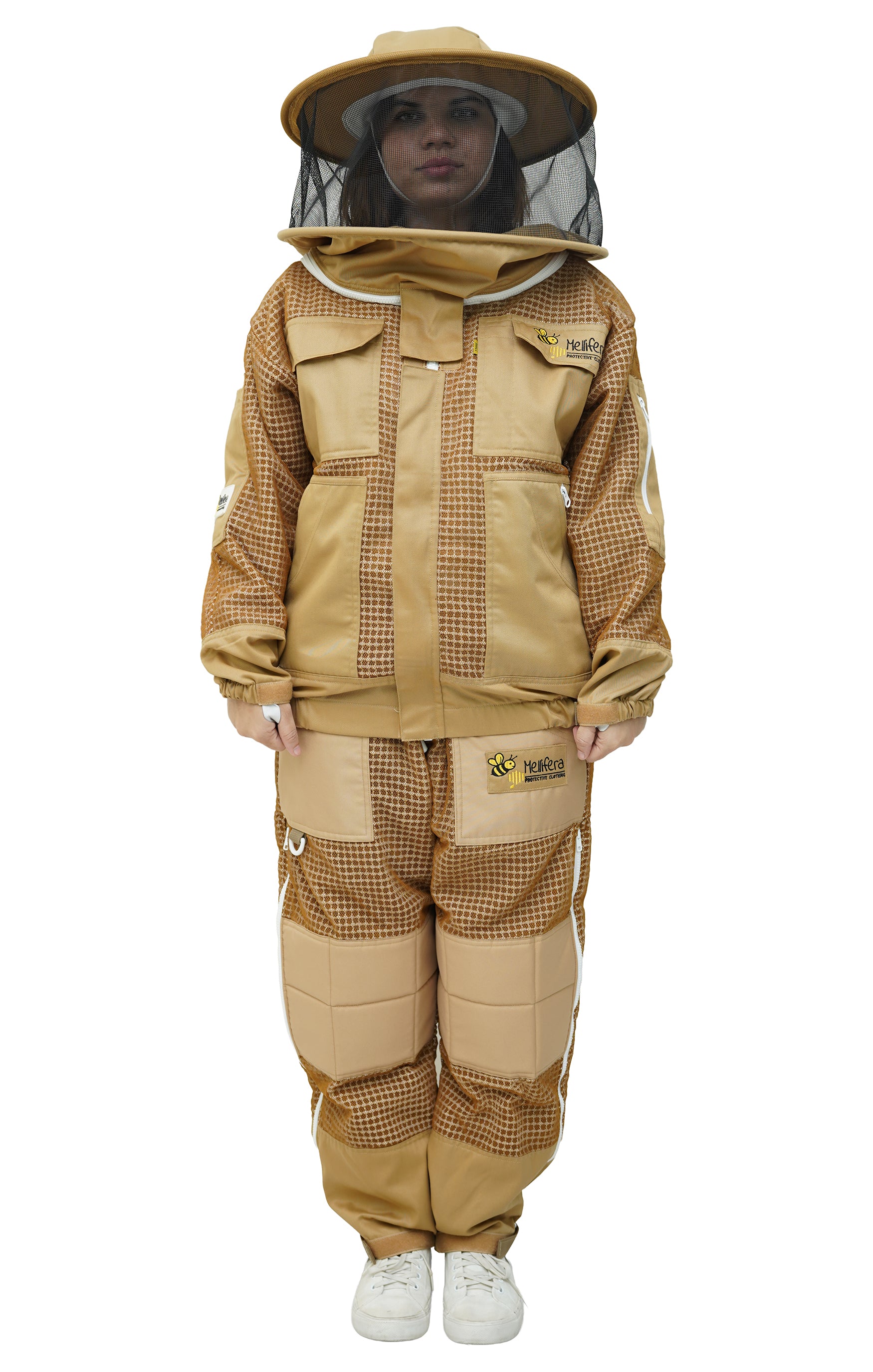 Full Body bijenteelt kleding met een sluier,Beschermende bijenhouden pak Full Body bijenteelt kleding met een sluier,Beschermende bijenhouden pak