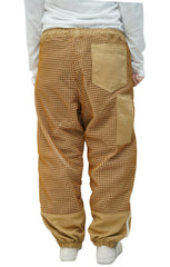 Khaki 3-Layer Super Cool Mesh Beekeeping Trousers With Ankle Protector