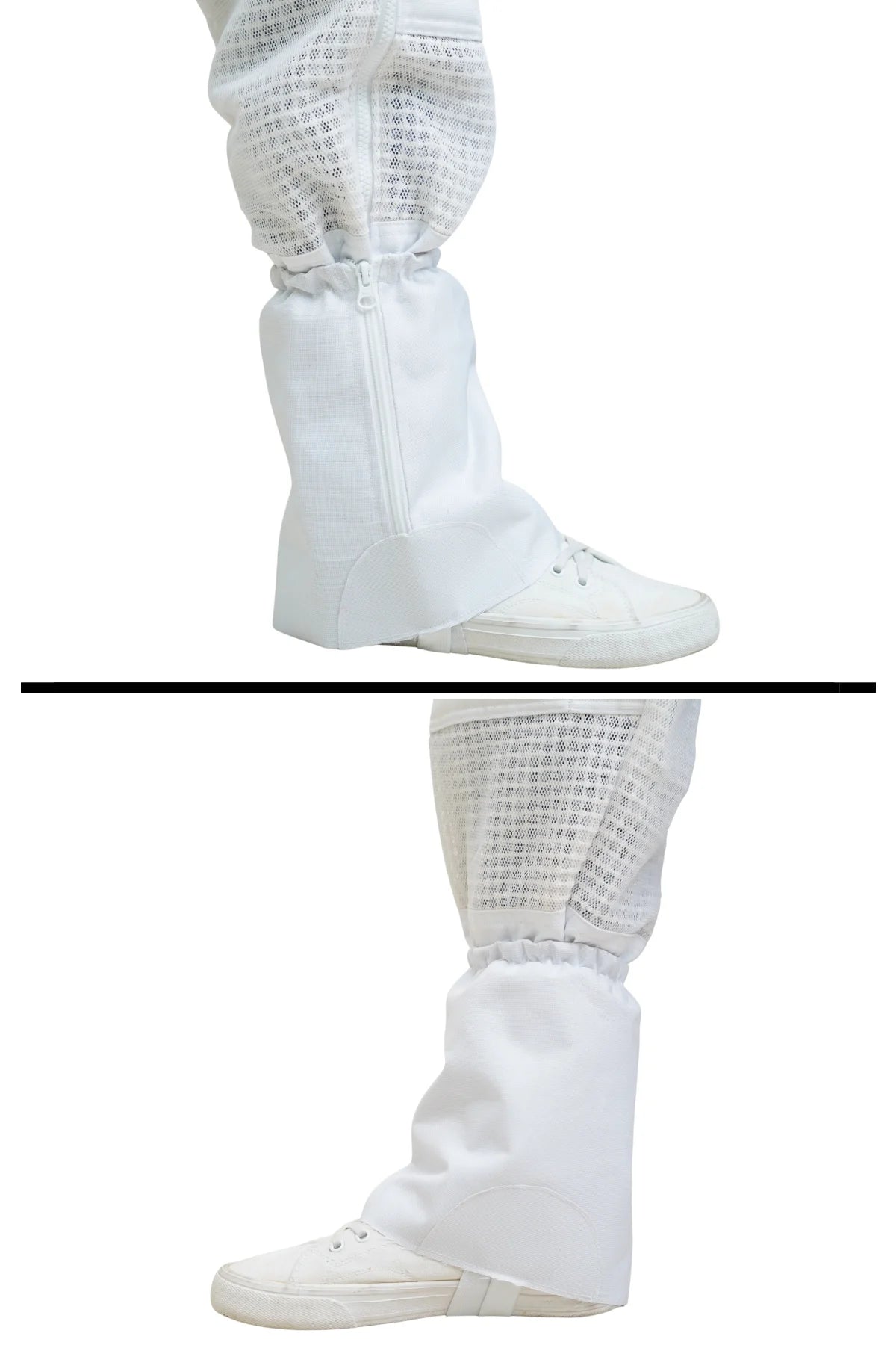 Mellifera beekeeping suit lower leg elastic ankle cuff close-up – bee-proof fit for USA