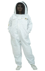 Poly-Cotton Beekeeping Suit With Dual Veils, Gloves & Ankle Protector